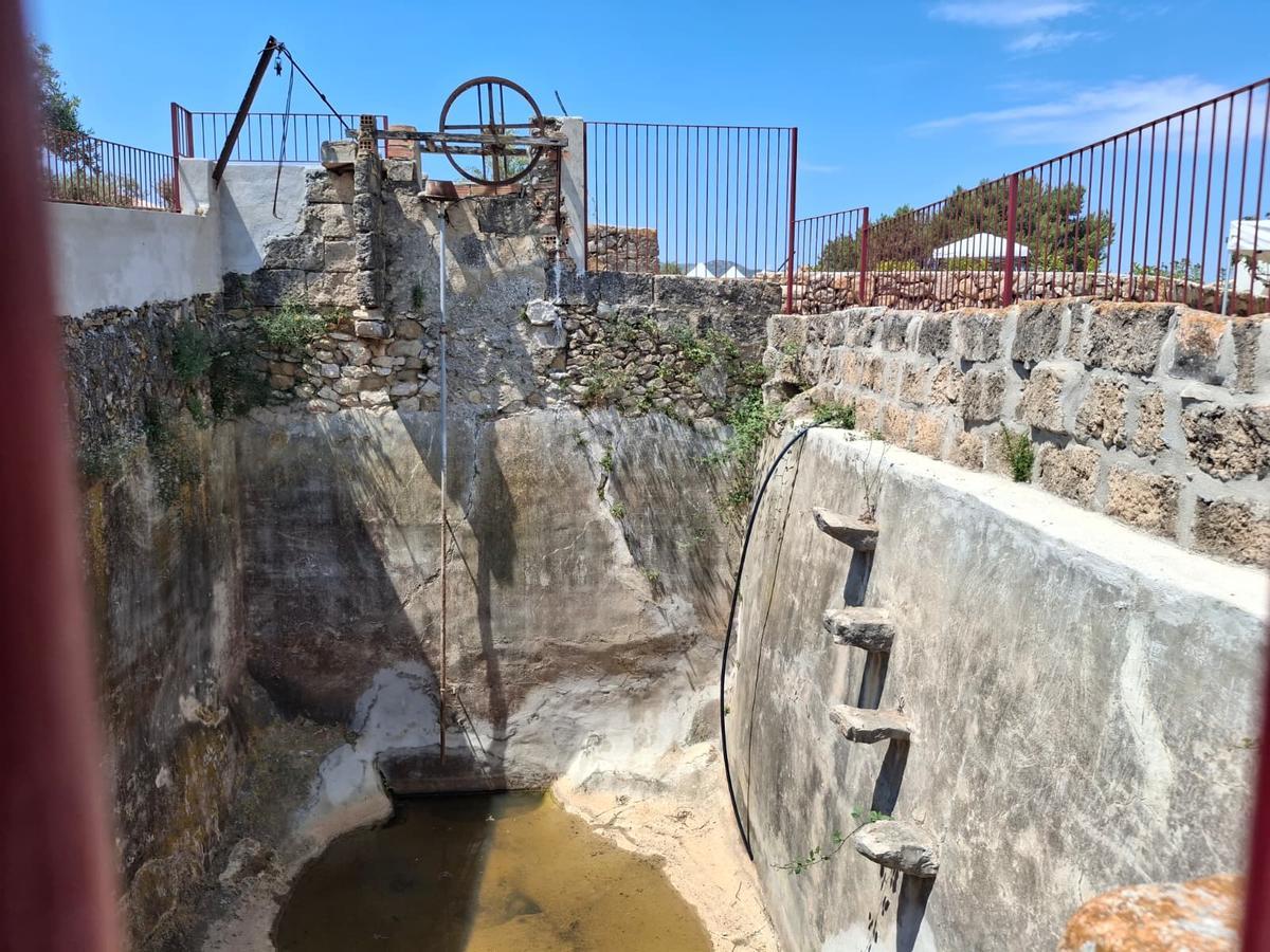 La antigua balsa de riego ahora restaurada