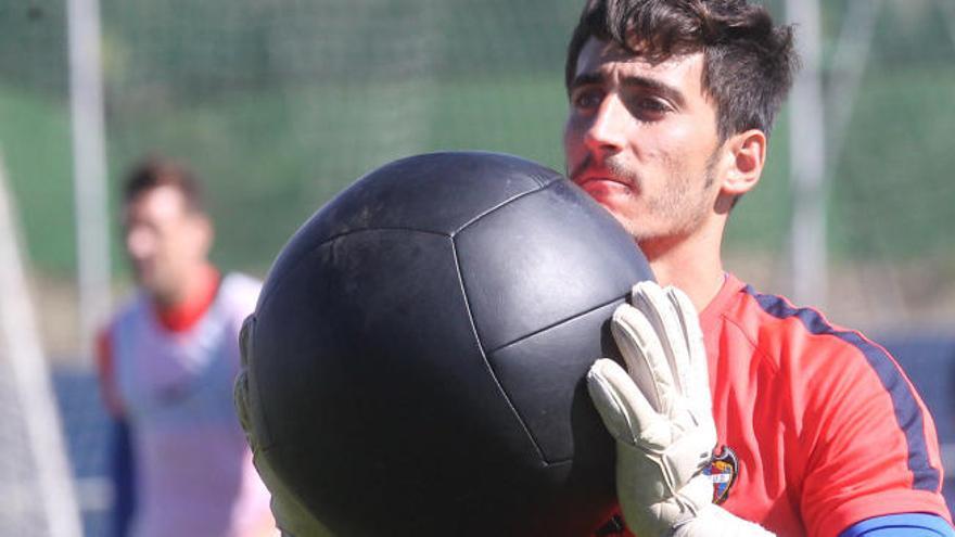 Mariño durante un entrenamiento.