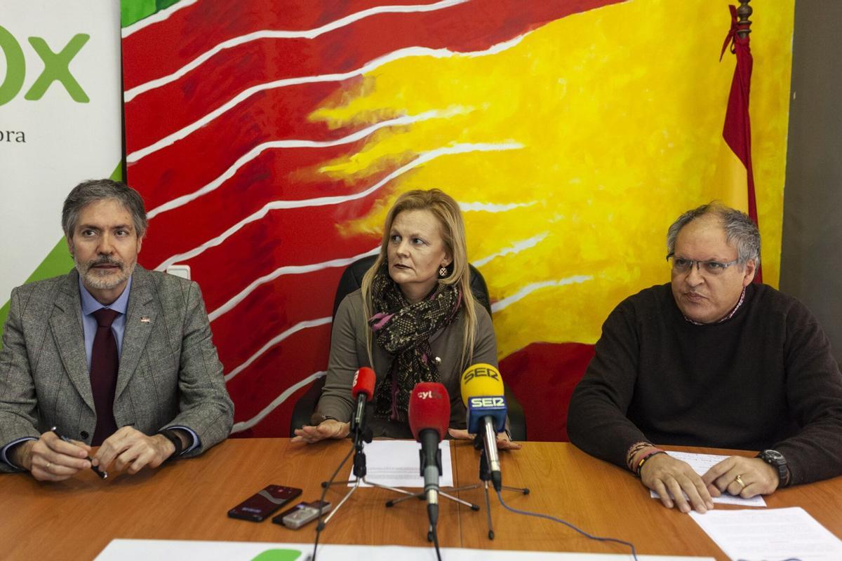 Marisa Calvo, en la sede de Vox.