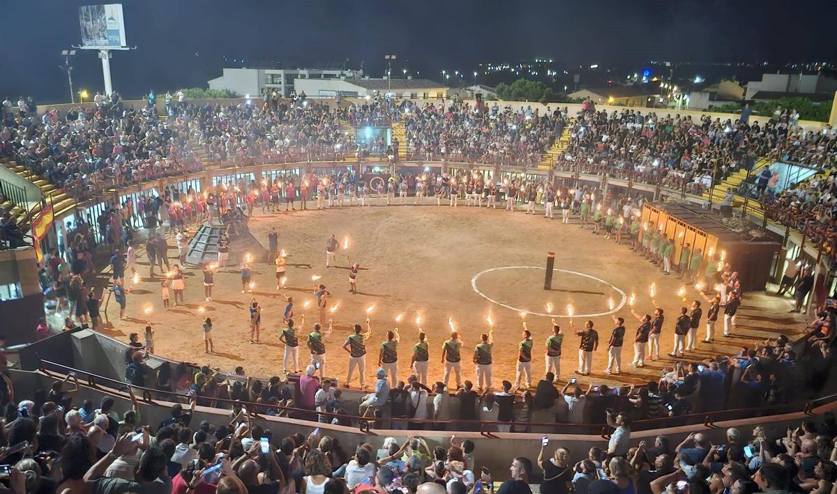 Imagen del I Concurso Nacional de Emboladores celebrado en Orpesa.