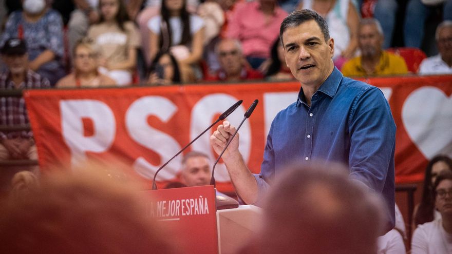 Pedro Sánchez rally in Tenerife