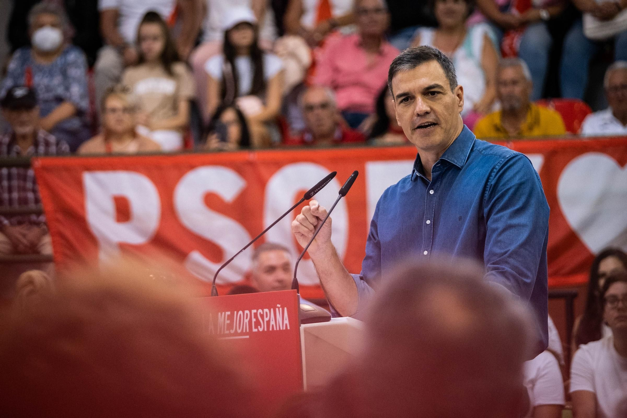 Pedro Sánchez rally in Tenerife