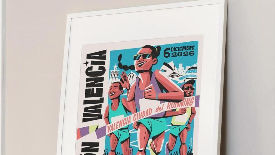 Así es el cartel de la próxima edición del Maratón Valencia Trinidad Alfonso Zurich