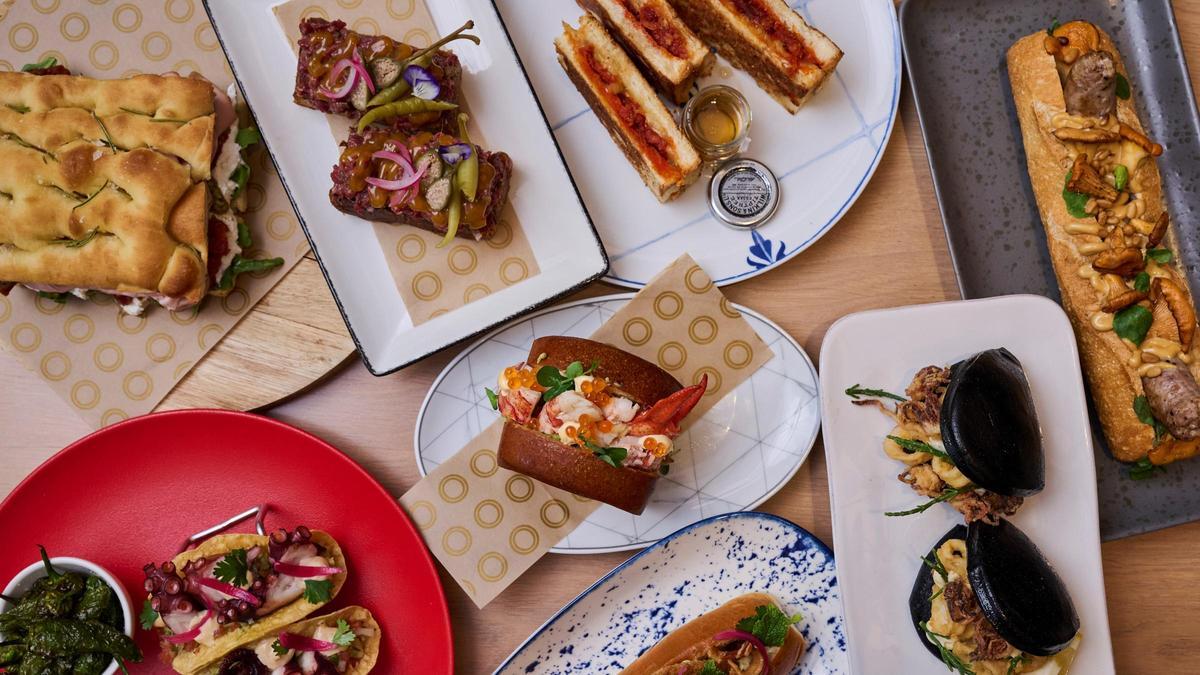 Varios de los bocadillos disponibles del The Sandwich Pop-Up de Somni, en el Hotel The One Barcelona.