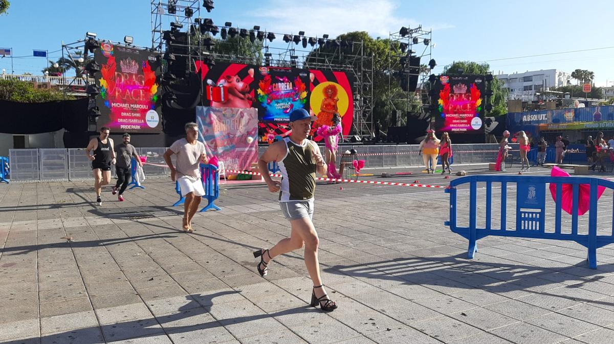 Carrera de tacones en el Pride Maspalomas 2024