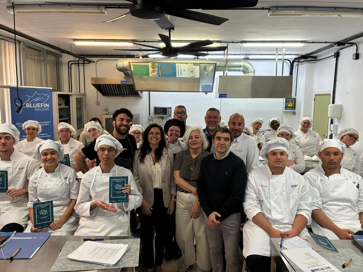 Taller pilot de pesca local sostenible i gastronomia impulsat pel Govern al CIFP Juníper Serra.
