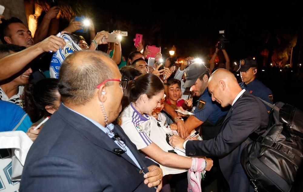 Llegada del Real Madrid a Gran Canaria