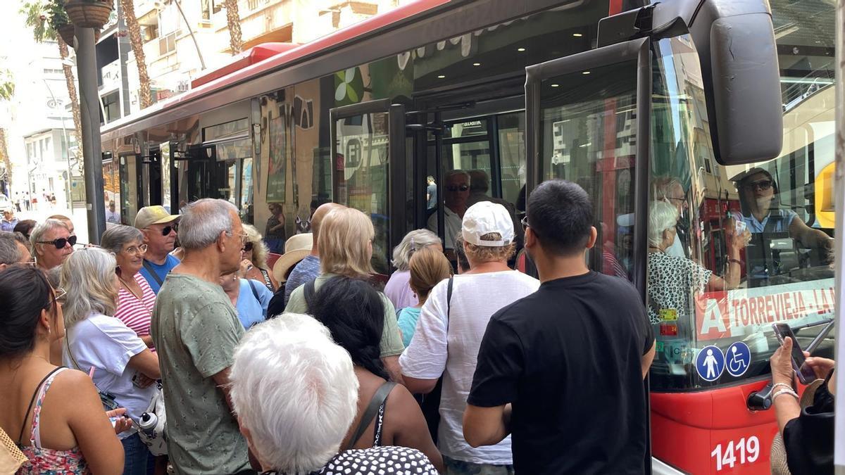 Vecinos y turistas soportarán un verano más en Torrevieja un servicio de transporte urbano muy deficiente