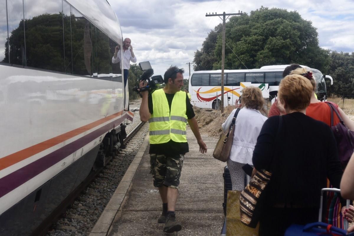 Imágenes del accidente del tren Madrid-Zafra