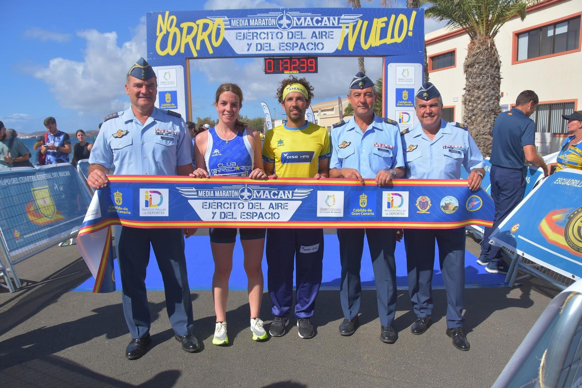 XVIII Medio Maratón Macan, celebrado en la Base Aérea de Gando