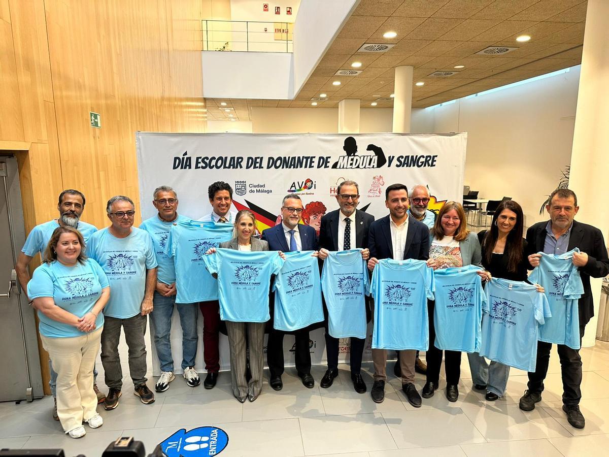 Málaga celebra el I Día Escolar del Donante de Médula y Sangre.