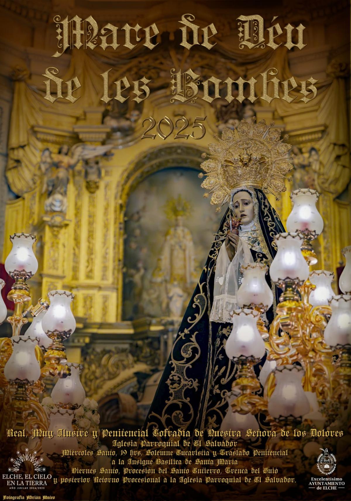 Cartel de la cofradía de la Virgen Dolorosa de Elche
