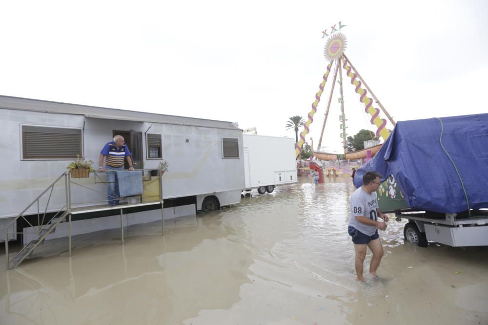 Así ha quedado la feria de La Fica tras la gota fría