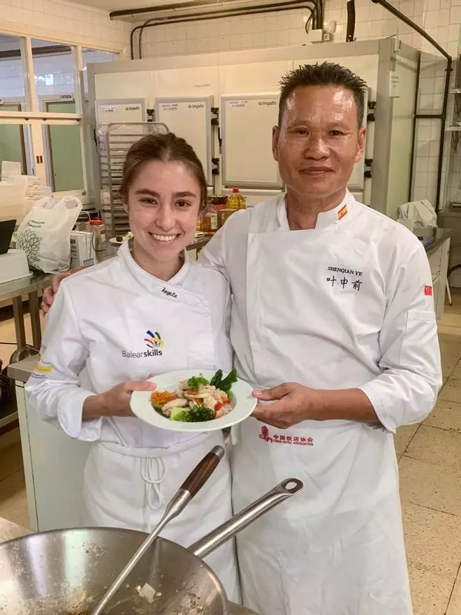 FOTOS | La estudiante de cocina 'pollencina' Àngela Font representa a España en el WorldSkills