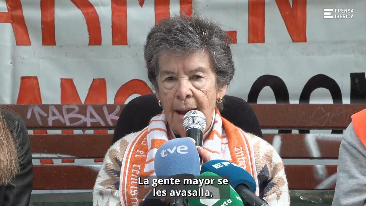 Maricarmen, la vecina de Retiro de 87 años, en una imagen de archivo.