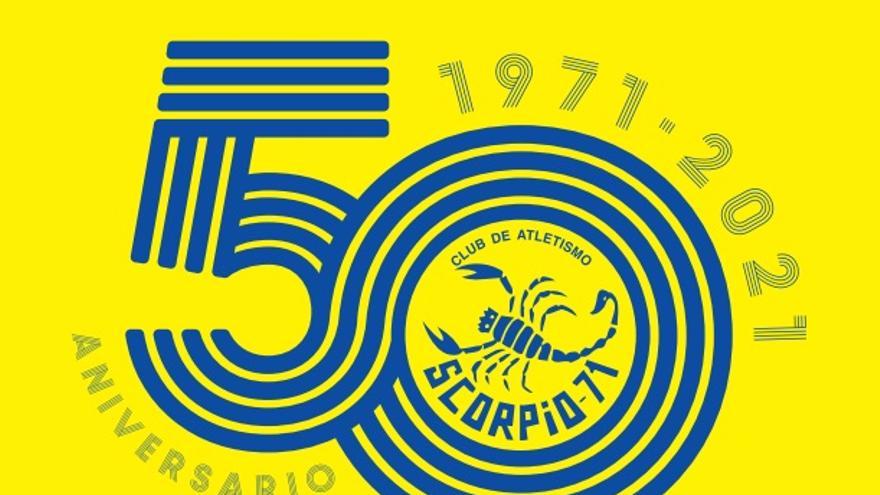 El logo del 50 aniversario del Scorpio 71.