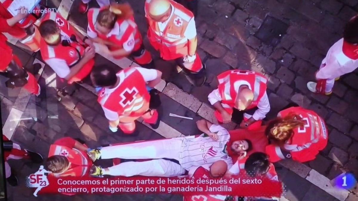 Mozo herido con la camiseta del Córdoba CF.