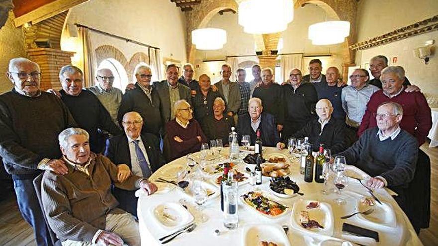 Una imatge del reconeixement a Benjamí Colomer pels 90 anys.