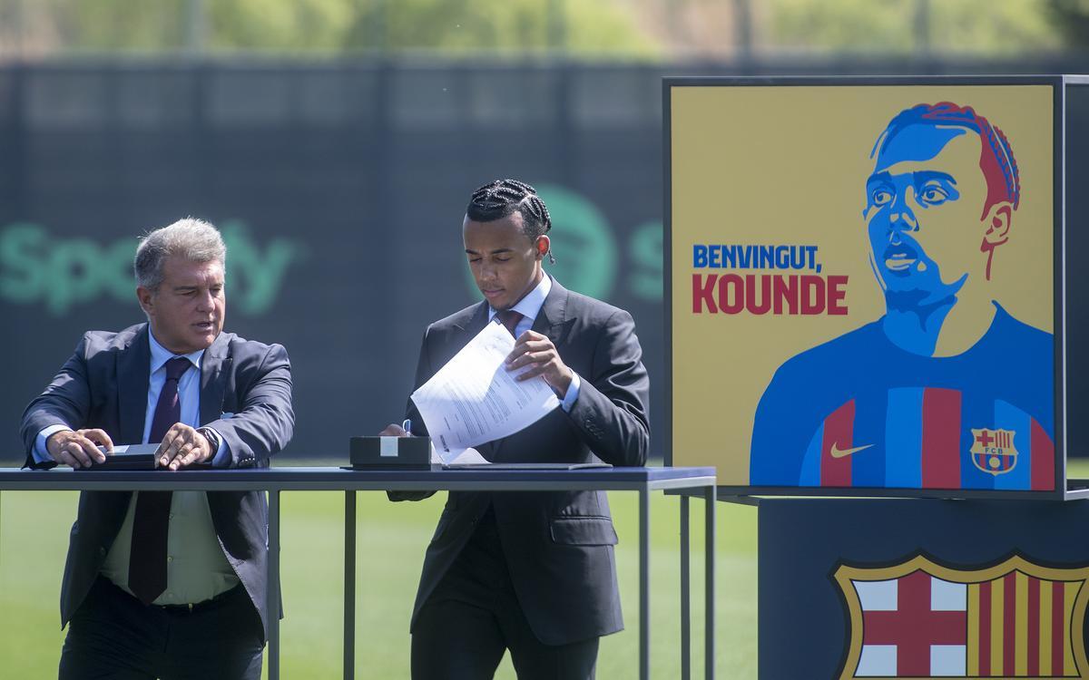 Jules Koundé presentado como nuevo jugador del Barça