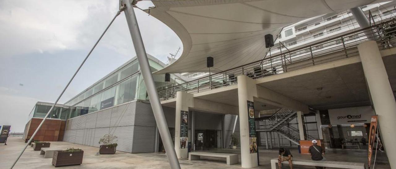 Estación marítima del muelle 14 del Puerto de Alicante, en cuyos bajos irá un segundo núcleo del Distrito Digital.