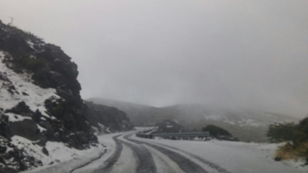 Fuertes lluvias y nieve en La Palma (15/11/2016)