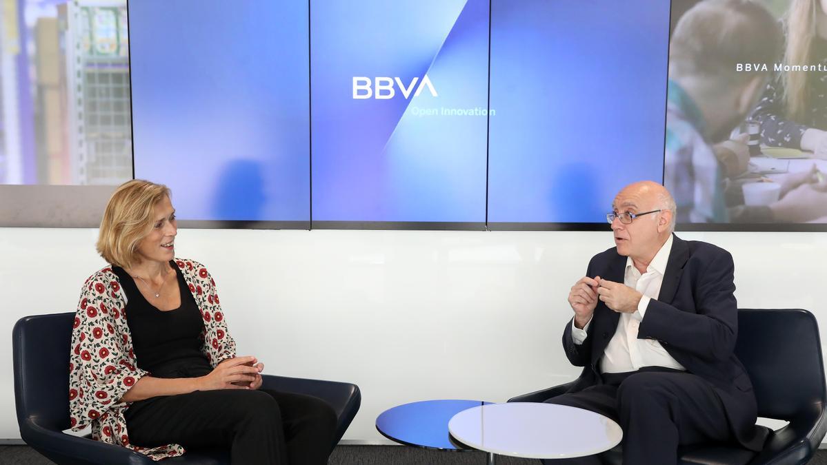 Mariano de la Escalera y Ángela Cobos del BBVA