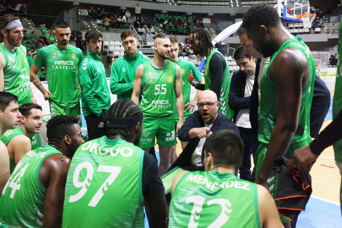 Frederic, durante el partido.