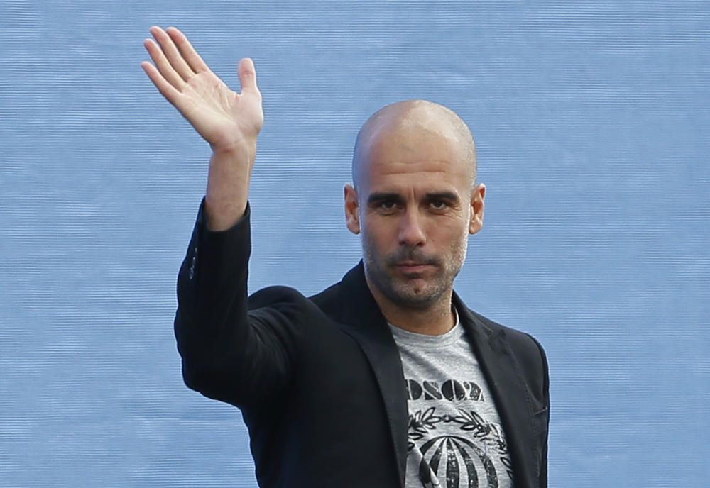 Presentació de Pep Guardiola com a entrenador del Manchester City