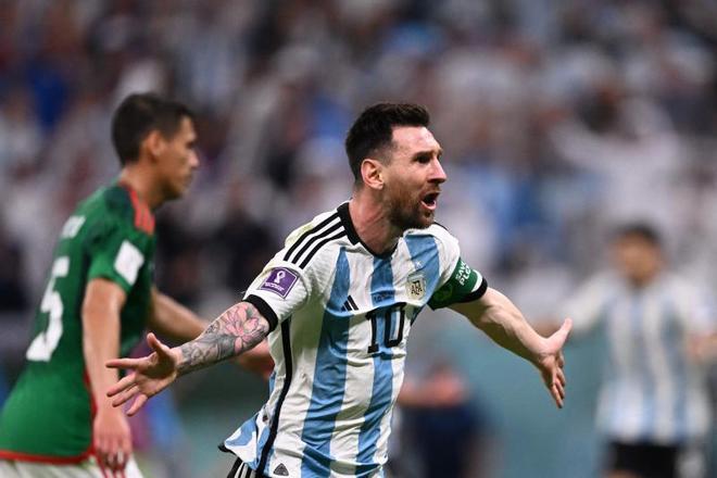 El gol de Messi ante México en el Mundial y la celebración de Argentina