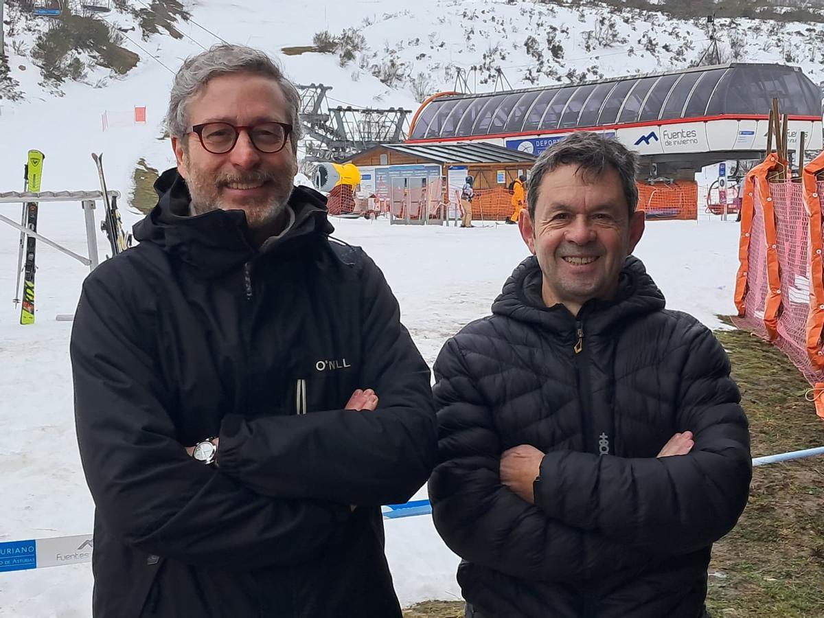 Javier Jové y Antonio del Peño, en Fuentes de Invierno.