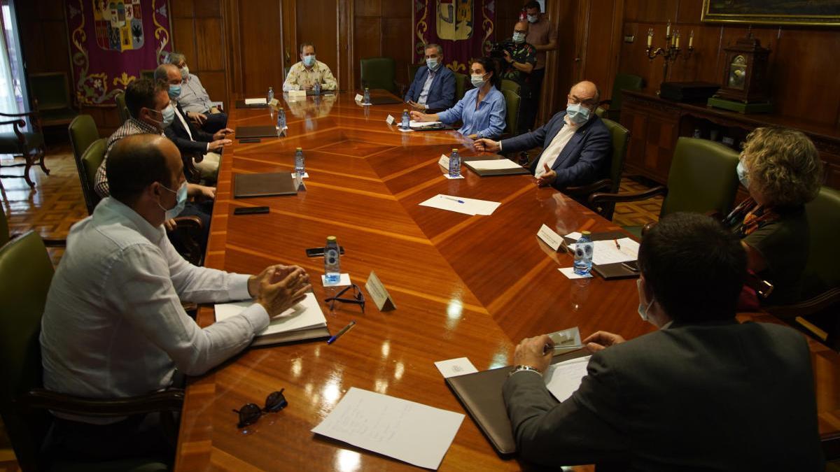 Reunión en la Subdelegación del Gobierno en Zamora.