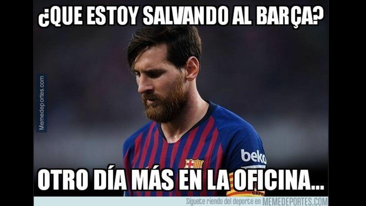 Messi, protagonista de uno de los memes