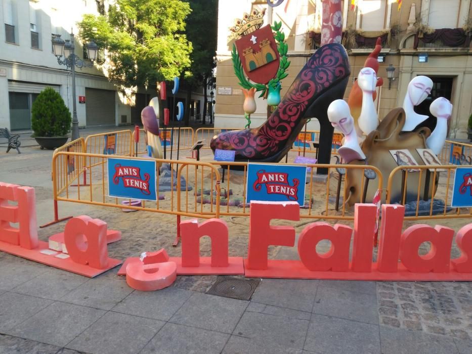 Vandalismo en las fallas de Elda