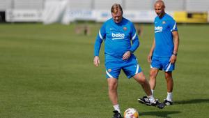 Las mejores imágenes del entrenamiento de hoy del Barça en Alemania