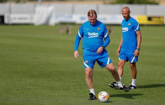 Las mejores imágenes del entrenamiento de hoy del Barça en Alemania