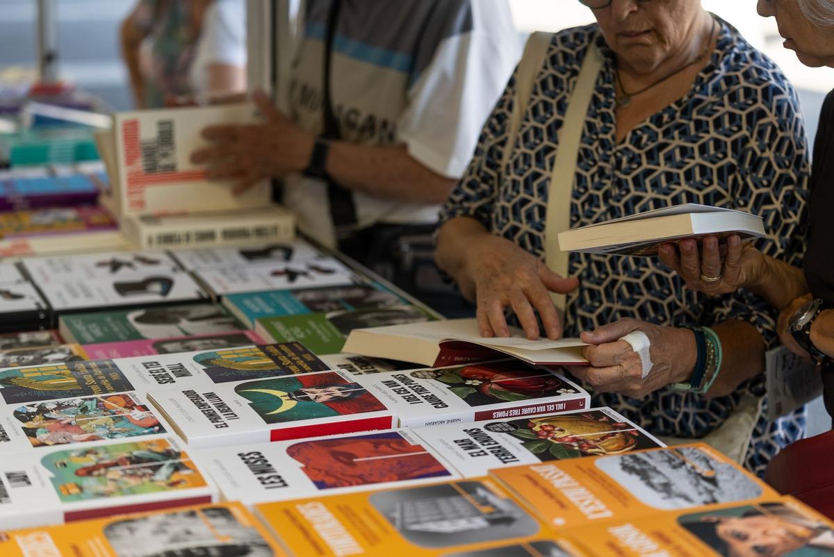 Llibres exposats durant la Setmana del Llibre en Català de 2023