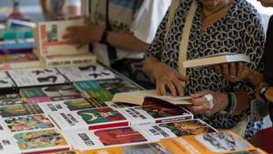 Llibres exposats durant la Setmana del Llibre en Català de 2023