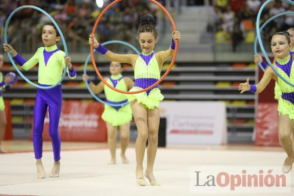 Clausura de las escuelas de Cartagena de gimnasia rítmica y estética de grupo