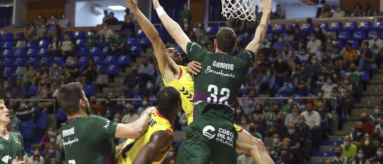 Una acción del Unicaja - MoraBanc Andorra del domingo.