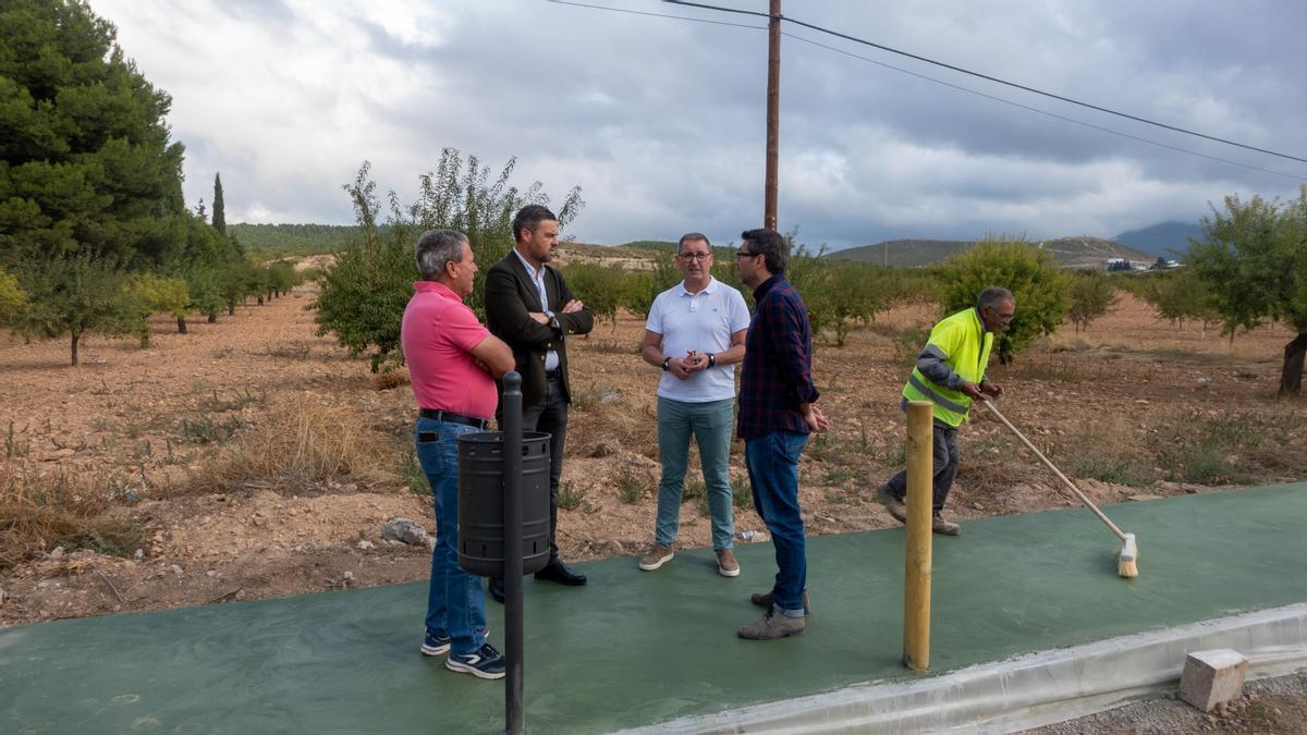 El alcalde José Francisco García visitando las obras