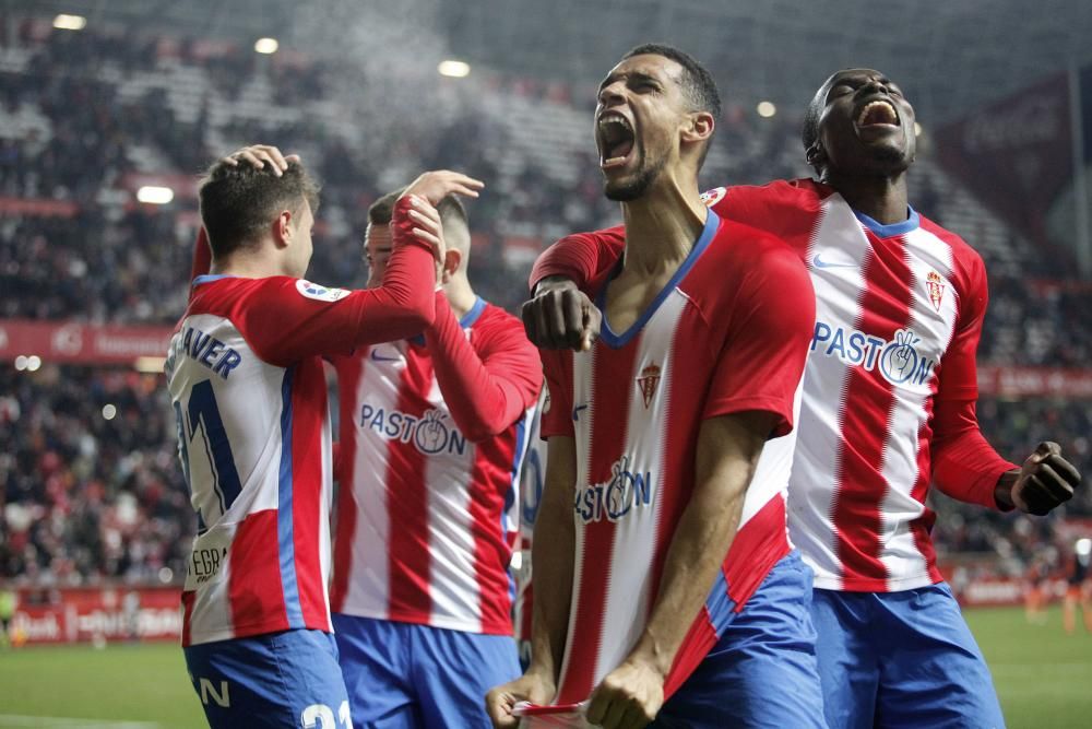 El partido de Copa entre el Sporting y el Valencia, en imágenes