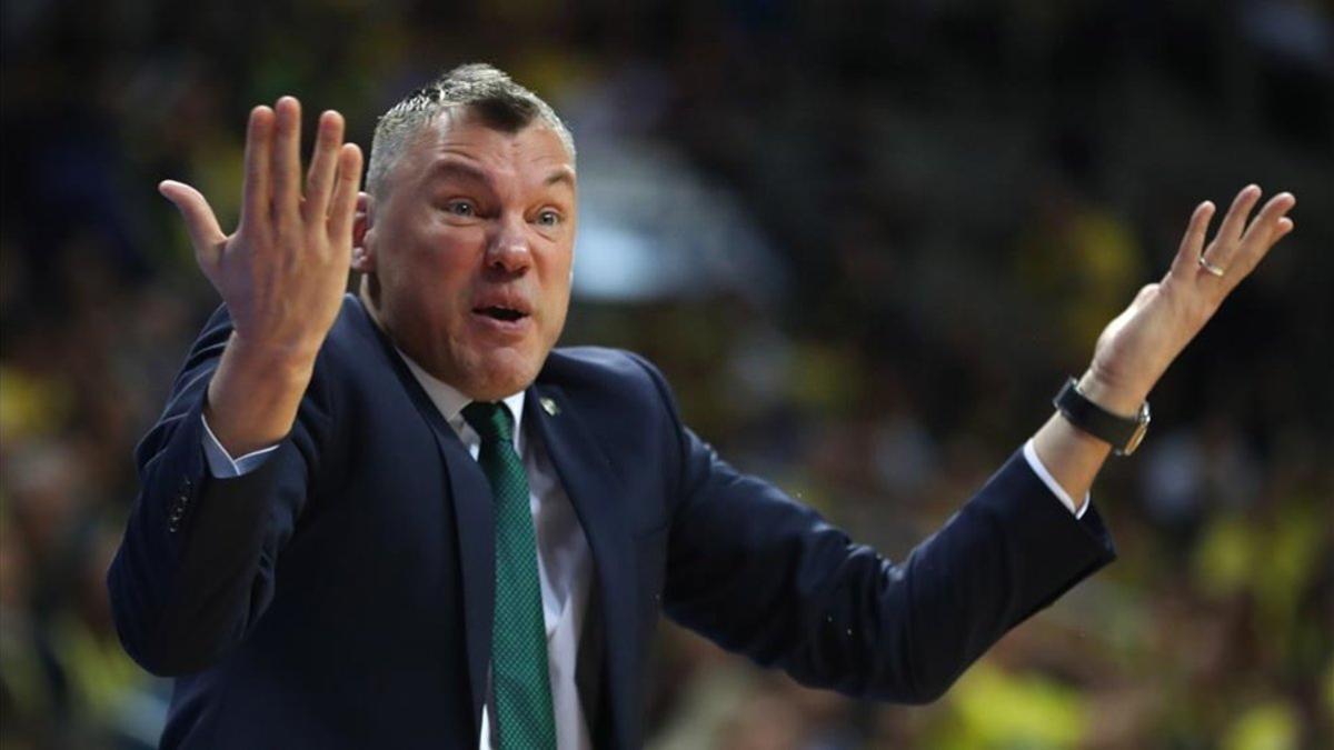 Reacción de Jasikevicius en el partido de Euroliga ante el Fenerbahce