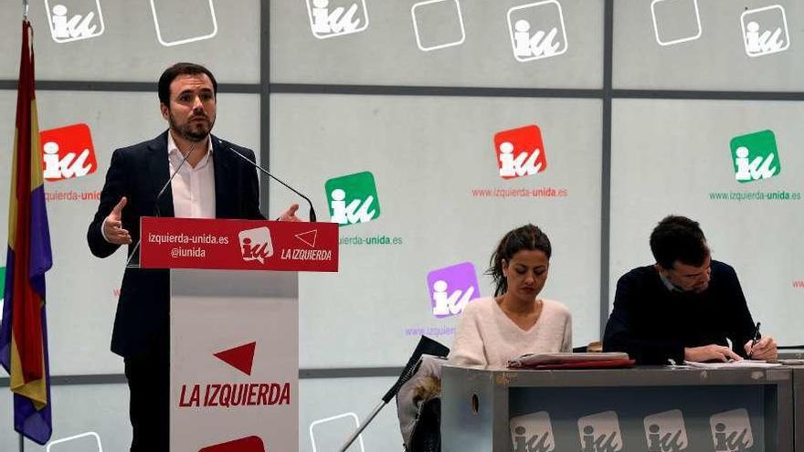 Alberto Garzón interviene en la coordinadora federal de IU, que aprobó expedientar a Llamazares.