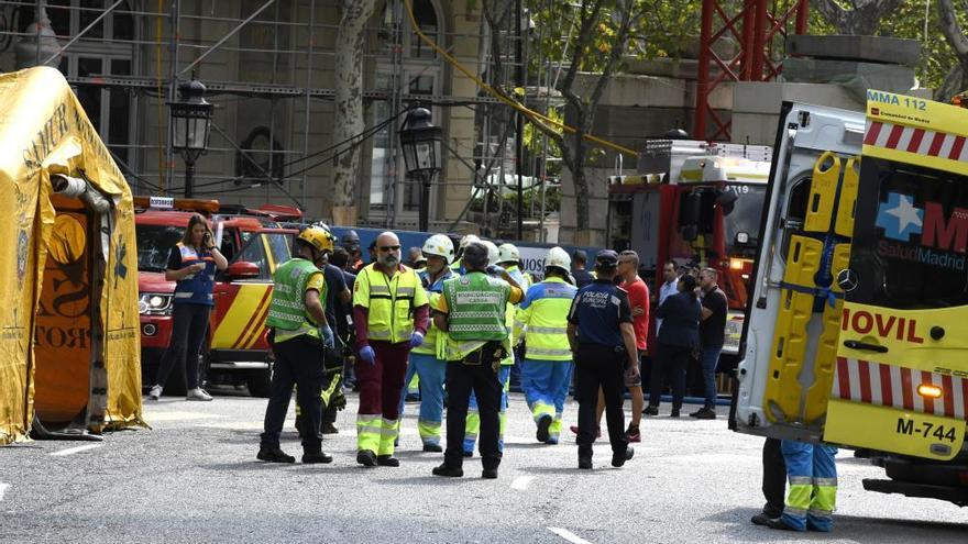 Derrumbe en las obras del Hotel Ritz de Madrid