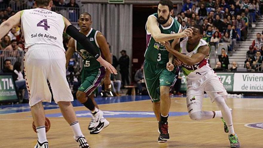 El Unicaja y el Laboral Kutxa ya se han visto las caras tres veces esta temporada con un balance de dos victorias para los verdes y una para los vascos.