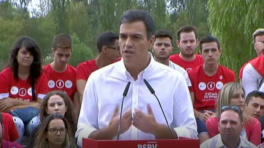 Pedro Sánchez: &quot;El PSOE siempre va a reivindicar el diálogo como forma de hacer política&quot;