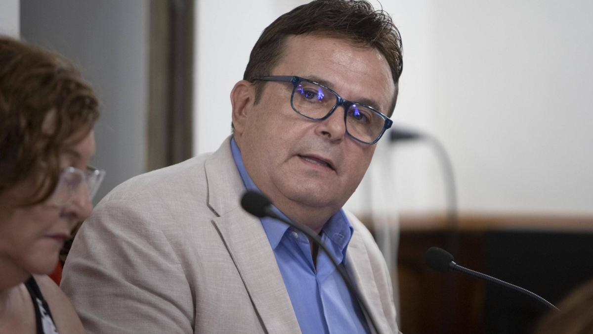 Dimas Vázquez, el día de la moción de censura.