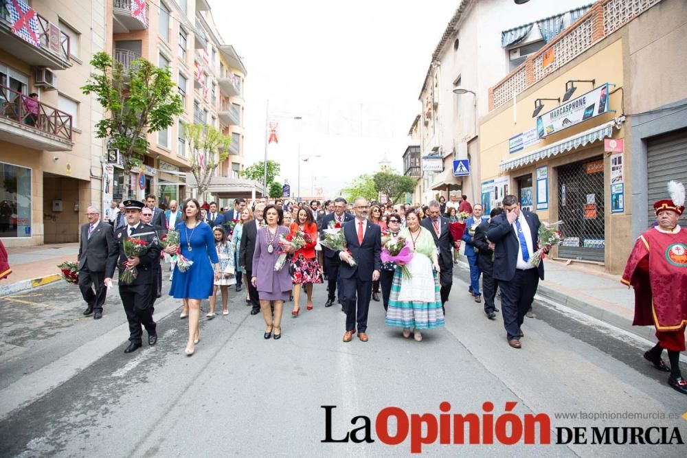 Ofrenda de flores en Caravaca