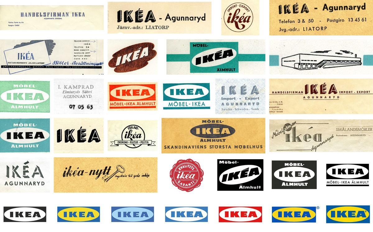 Evolución del logotipo de Ikea