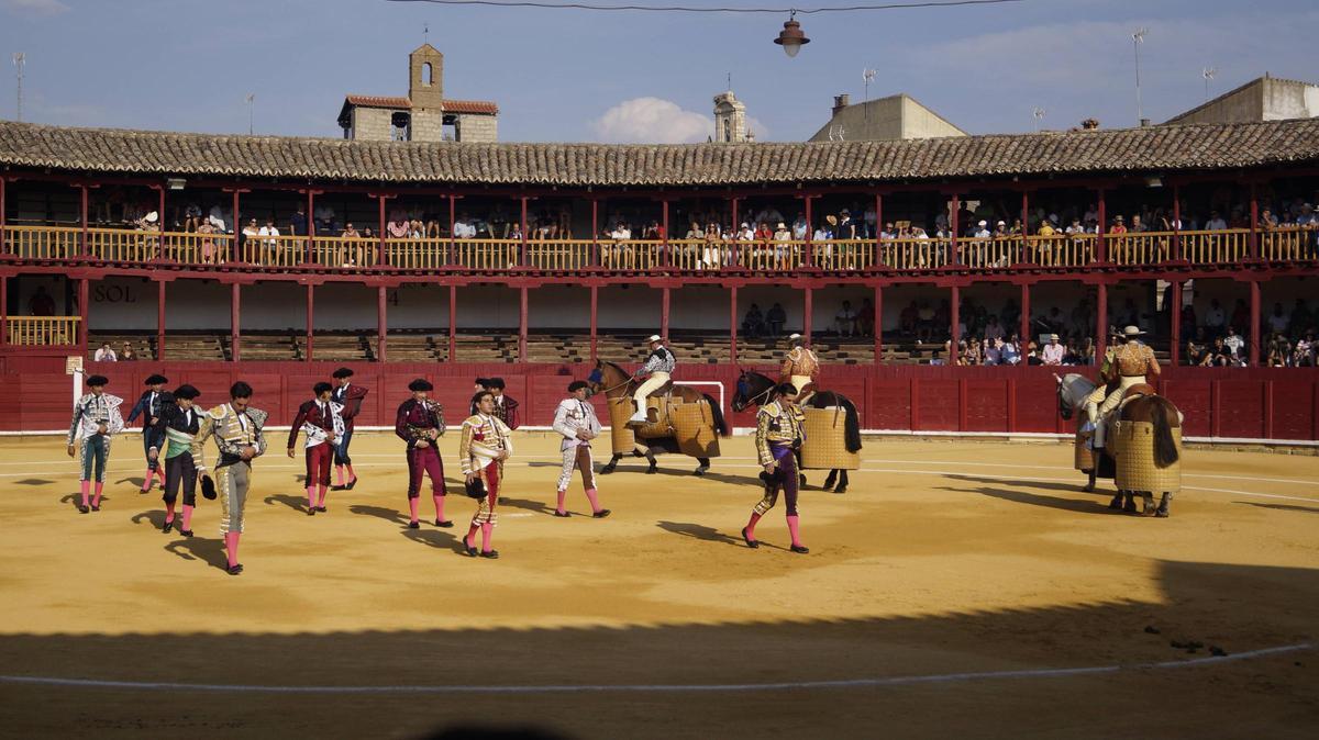 Corrida de toros celebrada en el coso de la ciudad en una edición anterior de la feria.